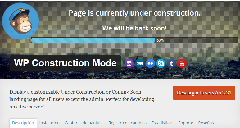 Wp Construction Mode